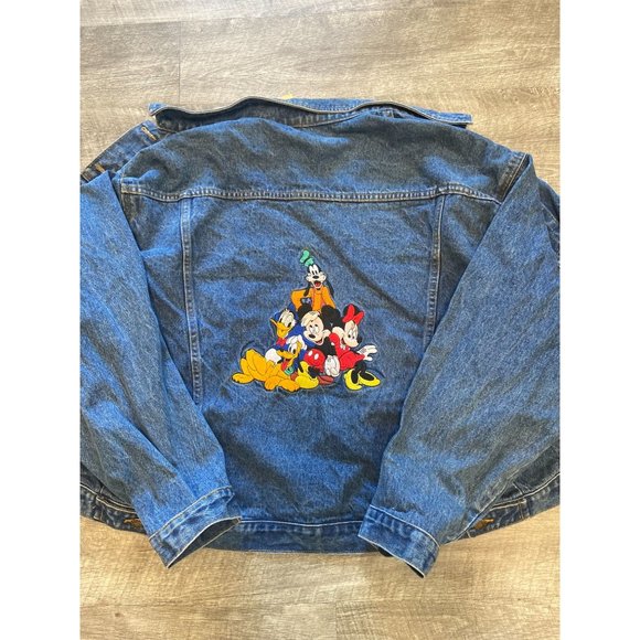 Vintage Walt Disney Embroidered Denim Jacket - Picture 1 of 10